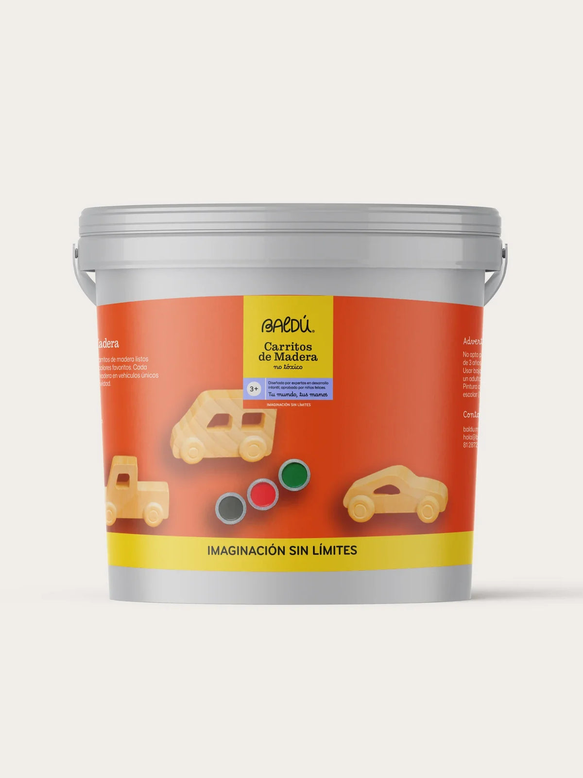 Cubeta Carritos de Madera Baldu - foto 1